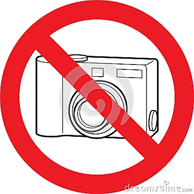 No photo camera sign Stock Photo