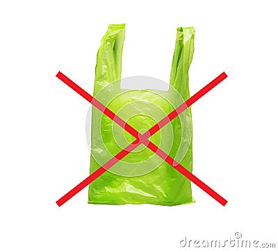 No Plastic Bag Stock Photo