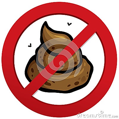 No Poop Sign Stock Vector - Image: 51426387