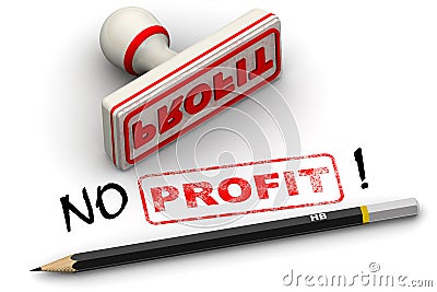 No profit! Corrected seal impression Stock Photo