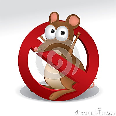 No rat sign Stock Photo