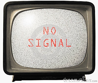 No Signal TV noise Stock Photo