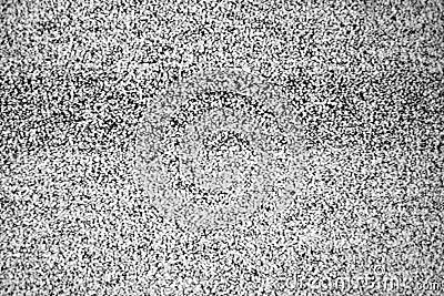 No signal TV texture. Television grainy noise effect as a background. No signal retro vintage television pattern. Interfering sign Stock Photo