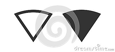No signal wifi icon. Negative connecting internet symbol. Sign stop network vector Cartoon Illustration