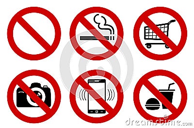 No signs Vector Illustration