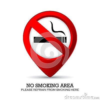 No smoking area Vector Illustration