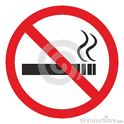 No Smoking area sign Stock Photo