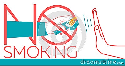 No Smoking banner Stock Photo