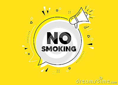 No smoking banner. Stop smoke sign. Vector Vector Illustration