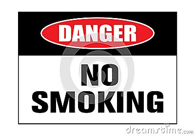 No smoking cigarette sign. Vector Illustration