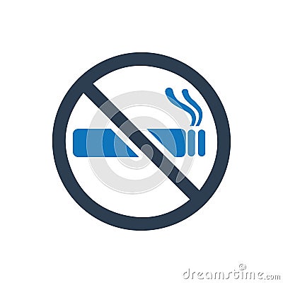 No Smoking Icon Vector Illustration