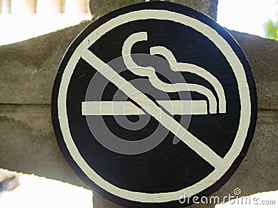 No smoking label Stock Photo