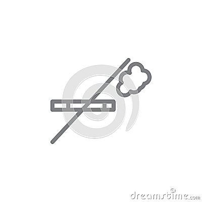 No smoking outline icon. Elements of smoking activities illustration icon. Signs and symbols can be used for web, logo, mobile app Vector Illustration