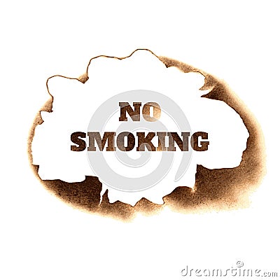 No Smoking poster Vector Illustration