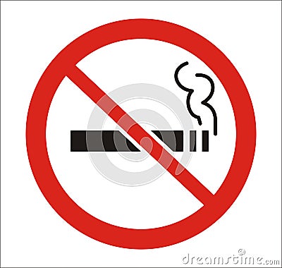 No smoking Sign Vector Illustration