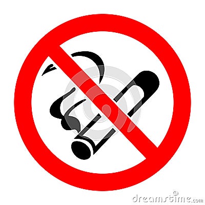 No smoking sign Vector Illustration