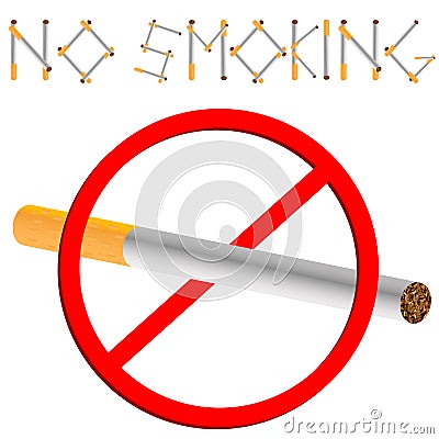 No smoking sign Vector Illustration