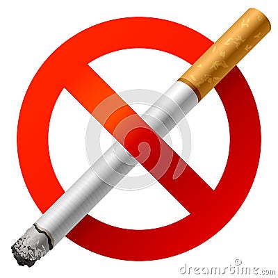 No Smoking sign Vector Illustration