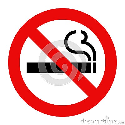 No smoking sign Vector Illustration