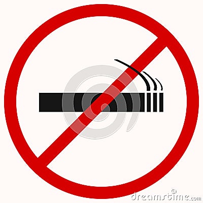 No smoking sign Vector Illustration
