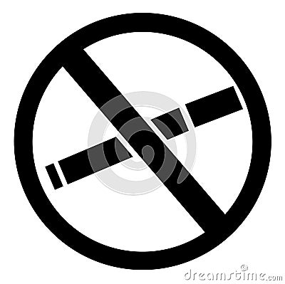 No smoking silhouette Vector Illustration