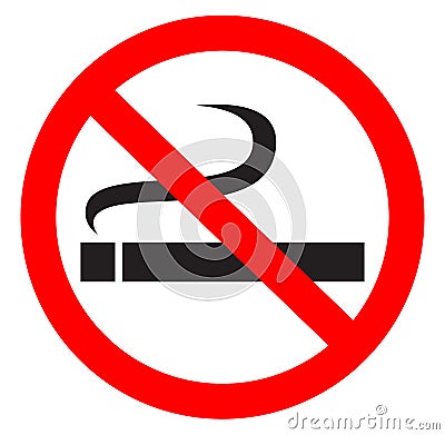 No smoking symbol Vector Illustration