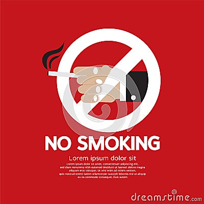 No Smoking. Vector Illustration