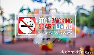 No smoking and World No Tobacco Day Stock Photo