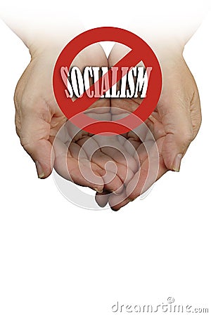 No Socialism In America Stock Photo