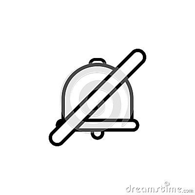 no sound icon. Element of minimalistic icons for mobile concept and web apps. Thin line icon for website design and development, a Stock Photo