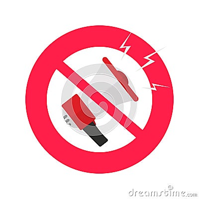 No sound or mute vector icon, flat design silence mode or stop sounds sign or pictogram with loudspeaker isolated on Vector Illustration