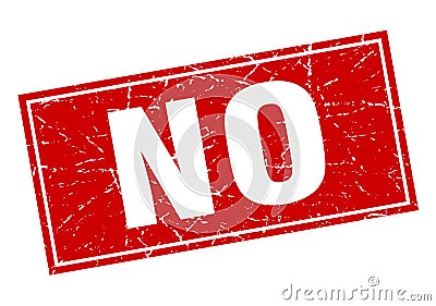 no stamp Vector Illustration