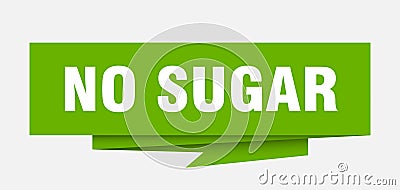 no sugar Vector Illustration