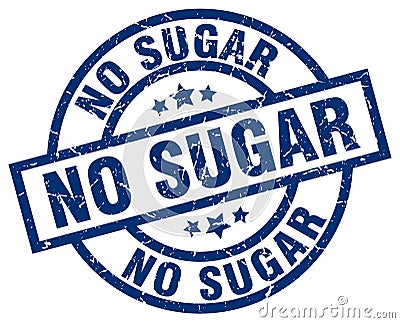 no sugar stamp Vector Illustration