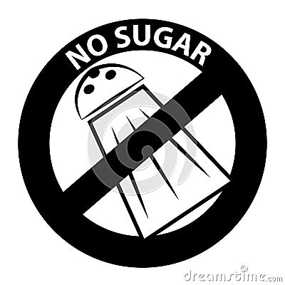 No sugar symbol Vector Illustration