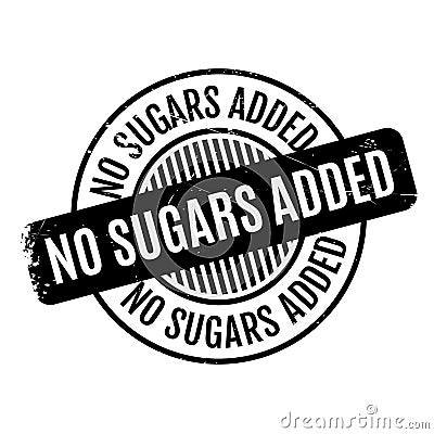 No Sugars Added rubber stamp Vector Illustration