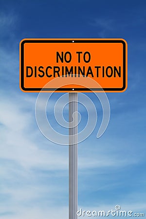 No to Discrimination Stock Photo