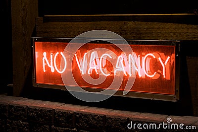 No Vacancy Stock Photo