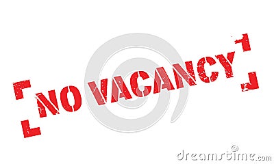 No Vacancy rubber stamp Vector Illustration