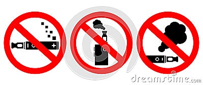 No vape smoking vector sign Vector Illustration