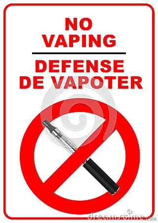 No vaping sign Stock Photo