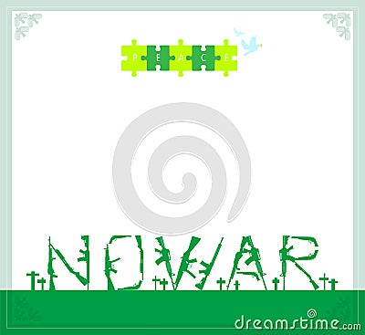 NO WAR Stock Photo