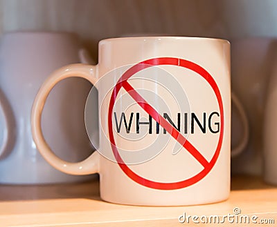 No whining Stock Photo