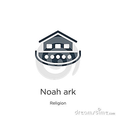 Noah ark icon vector. Trendy flat noah ark icon from religion collection isolated on white background. Vector illustration can be Vector Illustration