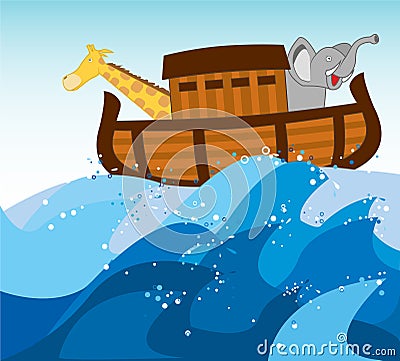 Noah ark Cartoon Illustration
