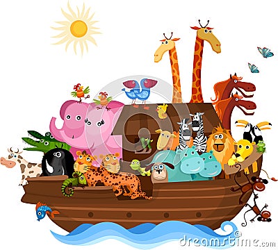 Noah's Ark Vector Illustration