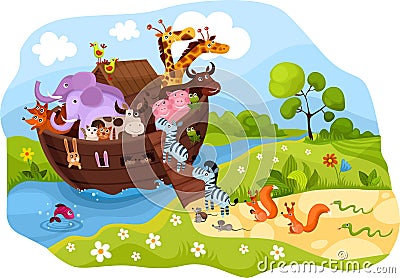 Noah's Ark Vector Illustration