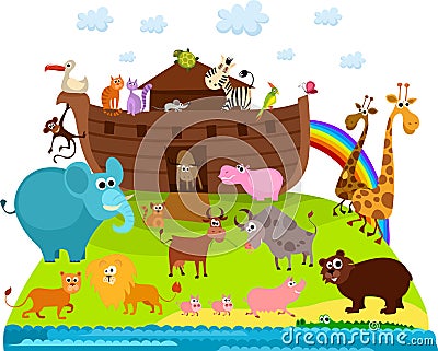 Noah's Ark Vector Illustration