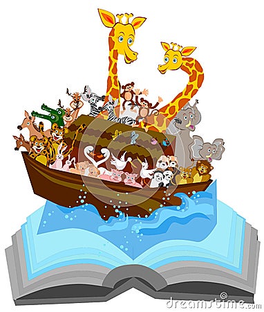 Noahs Ark Cartoon Illustration