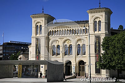Nobel Peace Center Building near City Hall, Oslo (Capital City), Norway. Editorial Stock Photo